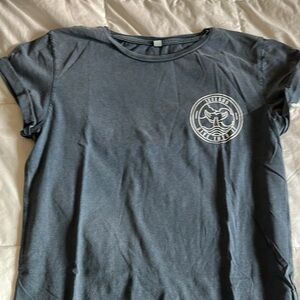 Gray T-Shirt with White Logo